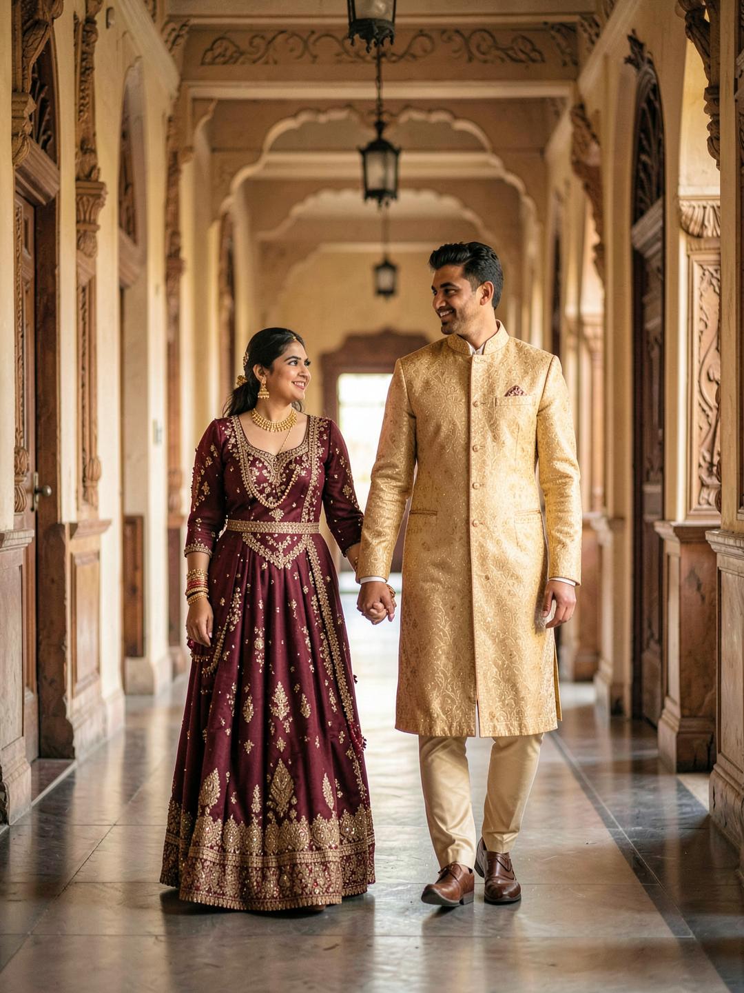 Aanya and Rehan walking hand in hand